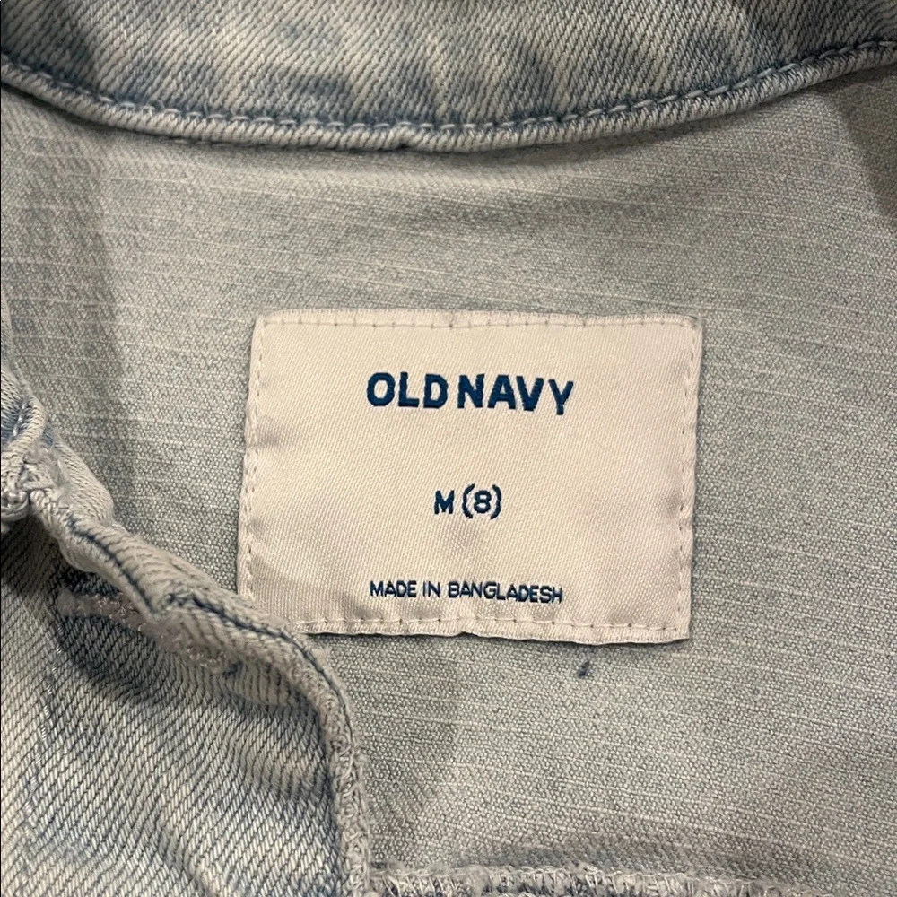 Old Navy Light Wash Denim Jacket in Pale Blue